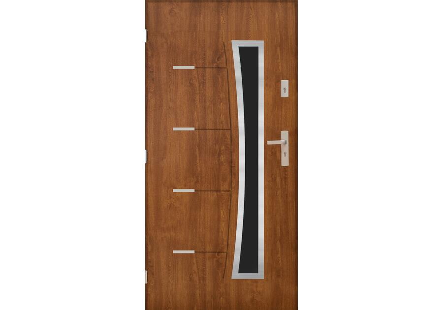 Zdjęcie: Drzwi zewnętrzne Bristol złoty dąb 90 lewe kpl PANTOR